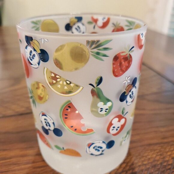 Disney Frosted Tropical MICKEY MOUSE Pineapples Watermelon Fruit DOF Tumbler NEW - Picture 2 of 4